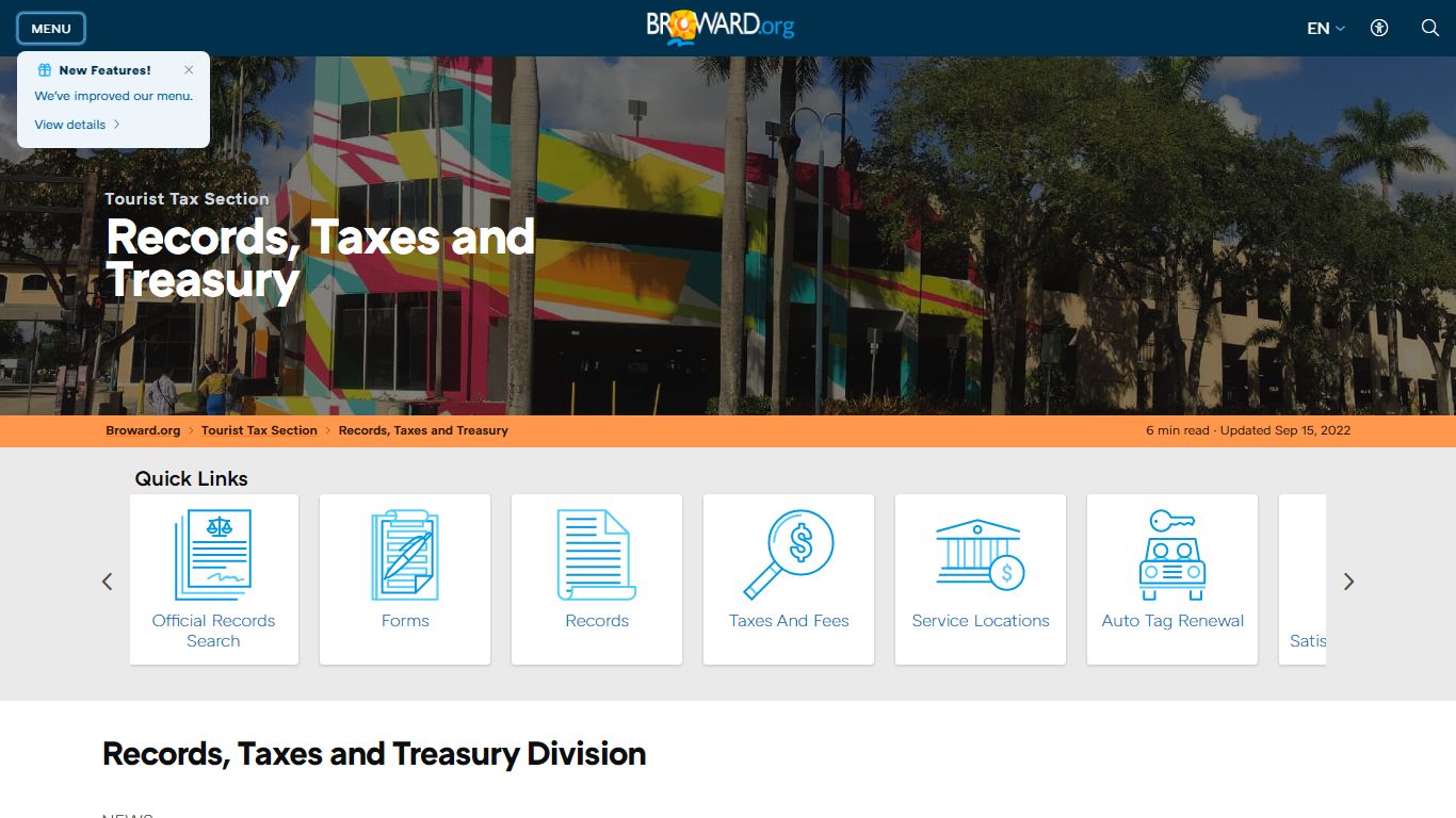 Records, Taxes and Treasury Division Records, Taxes ... - Broward County